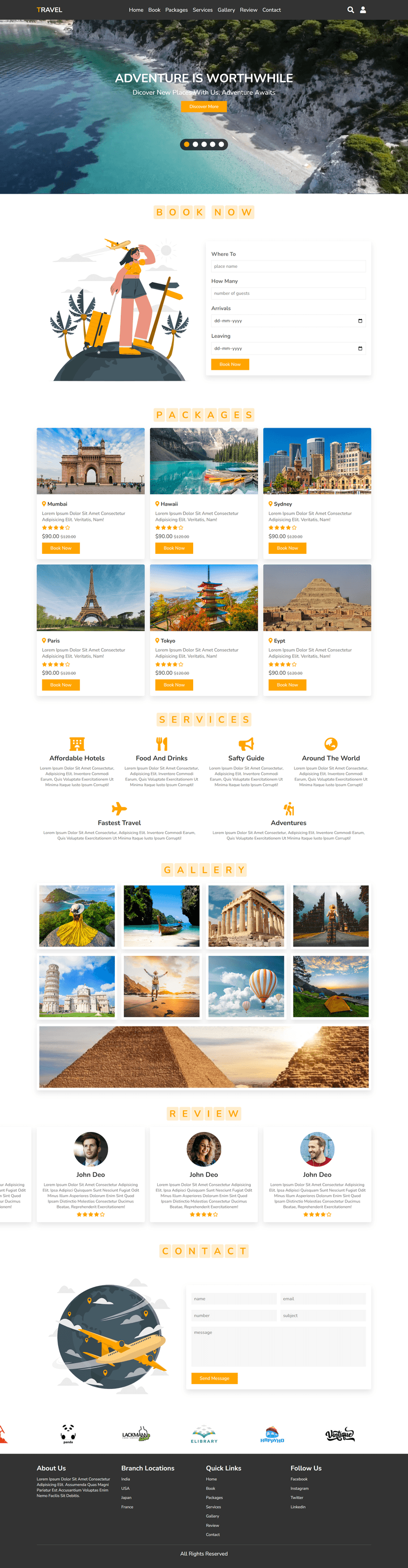 Travel website